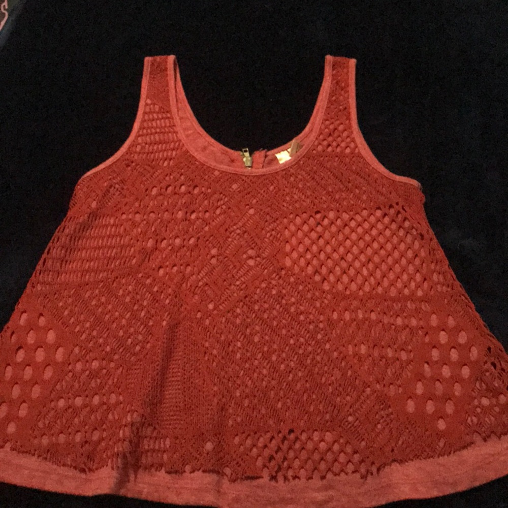 red laced tank top